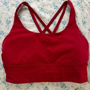 lululemon athletica Red Strappy Sports Bra